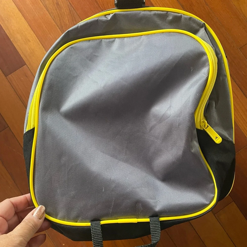 Adidas Grey and Yellow‎ Men's Duffel Bag Adjustable strap multi pockets